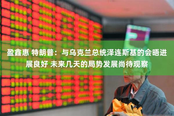 盈鑫惠 特朗普：与乌克兰总统泽连斯基的会晤进展良好 未来几天的局势发展尚待观察