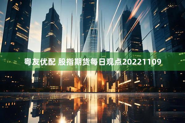 粤友优配 股指期货每日观点20221109